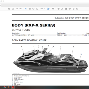 2017 SeaDoo RXP X 300 RS download service manual pdf