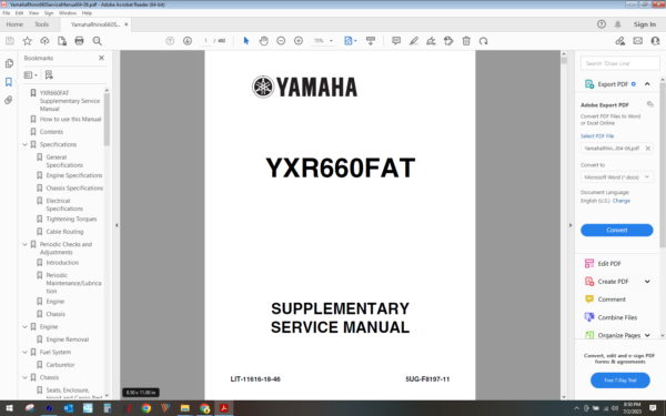 2004 2006 Yamaha Rhino 660 download service manual pdf