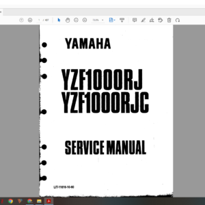 1996 yamaha yzf 1000 download service manual