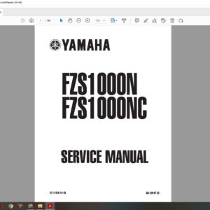 2001 yamaha fzs Fazer 1000 download service manual