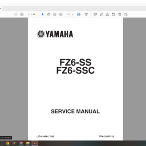2004 Yamaha FZ6 SS SSC download service manual
