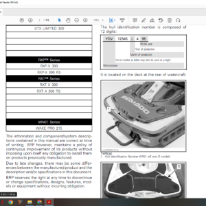 2016 SeaDoo 300 Hp download service manual pdf