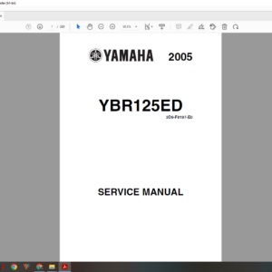 2005 2008 Yamaha Ybr 125 download service manual