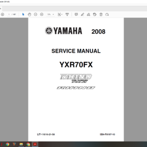 2008 YXR YXR yamaha Rhino 700 FI download service manual pdf