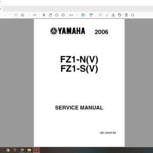 2006 Yamaha fz1 download service manual