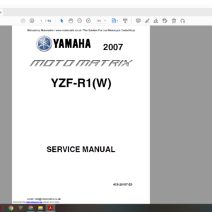 2007 2008 Yamaha yzf r1 download service manual
