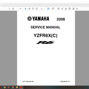 2008 2010 yamaha yzf r6 download service manual