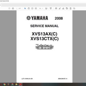 2008 2012 yamaha v star 1300 download service manual
