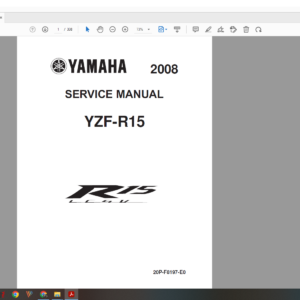 2008 Yamaha yzf r15 download service manual
