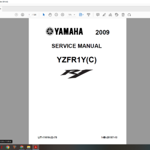 2009 2011 Yamaha YZF R1 download service manual