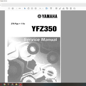 1986 1997 Yamaha atv yfz 350 Banshee download service manual