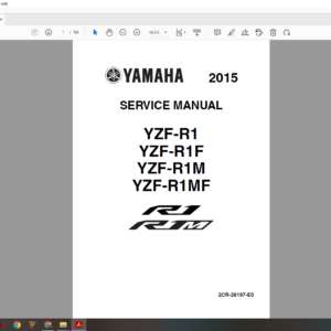 2015 2016 Yamaha Yzf R1 download service manual