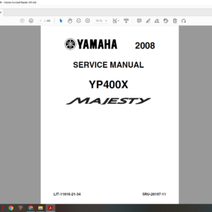 2008 2012 yamaha YP 400 X Majesty download service manual