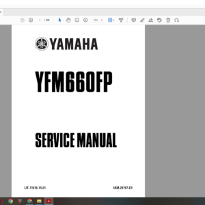 2001 yamaha atv YFM 660 FP grizzly download service manual