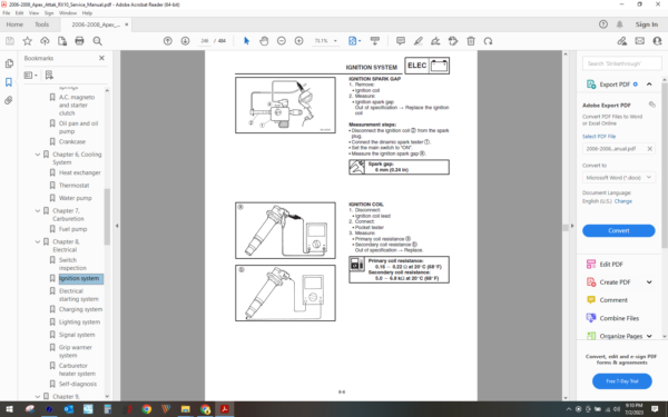 2006 2008 yamaha Snowmobile Apex RTX download service manual pdf