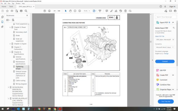 2003 yamaha Snowmobile Apex RX10 download service manual pdf