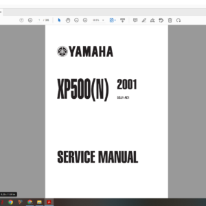 2001 XP 500 TMAX 500 download service manual