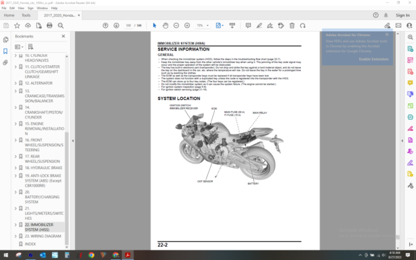 2017 2020 honda CBR1000RR download service manual